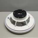 Ceiling Fans with Lights, 20" Caged Modern Flush Mount Ceiling Fan with LED Light, Housing Finish White, RGB Back Light