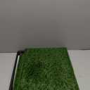 HQ4US 4LEGS Dog Grass Pad with Tray Small 23" x 16", Dog Puppy Litter Box with Odor Free Artificial Grass Pee Pads for Dogs Potty Tray with Hemmed Edge, Realistic for Indoor Balcony (Small(no Grate) for Dog 19" Length)