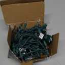 Minetom Clear Christmas String Lights 100 Count 25 Feet Incandescent Bulb Mini Lights for Indoor Xmas Tree Garland Birthday Wedding Party Festival Decoration, Green Wire (Clear Warm White)