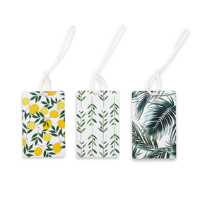 Conair Luggage Tag, Luggage Tags for Suitcases, Bag Tags for Luggage, Perfect for Vacations, Flights, and Cruises, 2 Pack in Multiple Patterns