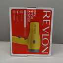 REVLON Compact Hair Dryer | 1875W Lightweight Design, Perfect for Travel, (Yellow)