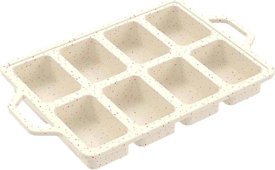 Mini Loaf Pan, Mini Muffin Pan, Silicone Mini Bread Loaf Pans, Nonstick Muffin Pan, Easy Release Mini Bread Pan, Rectangular Tiny Loaf Pan for Baking Mini Bread