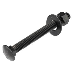 3/8" x 4" (Pack of 25) Black Carriage Bolt Kit, Grade 307A, Ceramic Coated for Exterior Use, 2X Rust Resistance of Galvanized by Makers Bolt 3/8" x 4" (Pack of 25) Black Carriage Bolt Kit, Grade 307A, Ceramic Coated for Exterior Use, 2X Rust Resistance of Galvanized by Makers Bolt