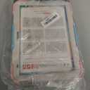 SEYMAC stock Case for iPad (A16) 11th/10th Generation 11''/10.9'' 2025/2022, Full-Body Drop Protection Case with Screen Protector &360 Rotate Hand Strap/Stand, Yellowish+Pink