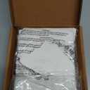 Amazon Basics 400 Thread Count Cotton Pillowcases, Standard, 30" L x 20" W, White - Set of 2, Pillows Not Included