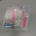 96PCS Press on Nails Short Almond False Nails Full Cover Nails Kit with Flower Designs,Glue on Nails for Women and Girls