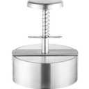 Brigii 304 Stainless Steel Burger Press - 4.5" Hamburger Patty Maker, Heavy Duty Stainless Steel Burger Press for Ground Beef, Burgers (Dishwasher Safe)