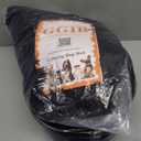 GGIB Calming Dog Bed Fluffy Plush Dog Mat for Furniture Protector with Removable Washable Cover for Large Medium Small Dogs and Cats (Small,Black) (35.0"L x 31.0"W x 5.0"Th)