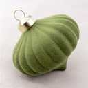 42PCS Green Velvet Christmas Ball Ornaments, Flocked Vintage Rustic Farmhouse Baubles in Assorted Sizes for Xmas Tree Decorations, Hanging Ornaments for Home, Party & Wedding Dcor (Green)