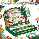 Slime Advent Calendar - 24 Days of Super Soft & Stretchy DIY Slime for Kids, Christmas Countdown Calendar, Party Favors, Stocking Stuffers & Birthday Gifts for Girls and Boys