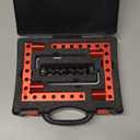 Corner Clamp for Woodworking, 90 Degree Clamp with Box, Right Angle Clamp Woodworking Tools, 4 Pack 5.5" x 5.5"Aluminum Alloy Positioning Clamping Squares for Picture Frames Cabinets