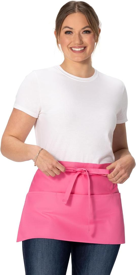 Chef Works Unisex Waitress Apron (Hot Pink)