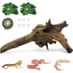 Hamiledyi Large Driftwood for Reptile Tank 11-16" Natural Bearded Dragon Wood Snake Climbing Branch Decor Assorted Driftwood Terrarium Accessories for Ball Python Gecko Lizard Chameleon Iguana