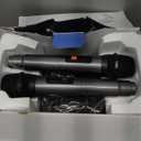 VOSOCO Karaoke Machine with 2 Wireless Microphones, Portable Bluetooth Speaker for Adults Kids, PA Systems Support TWS Echo Adjust TF USB AUX for Home Party Outdoor Travel (T03-2 MICS)