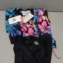 GRACE KARIN Girls Long Sleeve Swimsuit Two Piece Rashguard Floral Swimwear, Size 10Y
