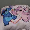 Disney Lilo and Stitch Angel Heart Kisses Throw Pillow (16x16)