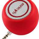 Portable Mini Speaker for iPhone/iPad/iPod/Tablet, 3W Cellphone Speaker with 3.5mm Aux Input, Clear Loud Sound in Compact Golf Size Body (Passion Red)