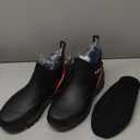 Kalkal Men's Rubber Boots, Waterproof Ankle Rain Boots, Insulated Working Booties with Comfortable Sports Sole, Outdoor Mud Boots for Yard Chore Size 7