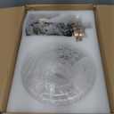 Vintage Pendant Light - Bronze Gold Pendant Lights Kitchen Island with Floral Glass, Brass Penant Lighting Fixtures with Adjustable Hanging Chain for Kitchen, Dining Room, Entryway (9.45in-pendant)