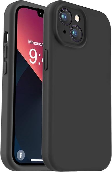 Vooii Compatible with iPhone 13 Case, Liquid Silicone Upgrade [Camera Protection] [Soft Anti-Scratch Microfiber Lining] Shockproof Phone Case for iPhone 13 6.1 inch 