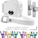 Retractable Clothesline Indoor&Outdoor, 13.12Ft Heavy Duty TPU/ABS Laundry Line Retractable, Portable Non-Sagging Avoid Tangle Design with 33 Windproof Hanging Holes, Wall Mounted Drying Clothing Line