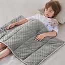anfie Weighted Blanket Kids(20"x30" 2lbs) Weighted Blanket Cooling Blanket for Sleeping,Throw Size Breathable Blanket with Premium Glass Bead(Grey)
