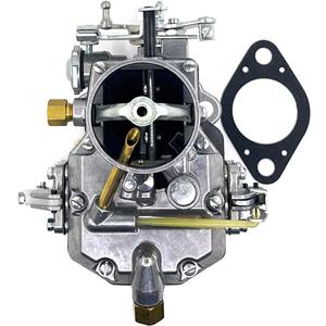 Autolite 1100 Carburetor Manual Choke Fits 1963-1964 Ford F100 series trucks 6 cyl 223" 262" engines 1964-1968 Ford Mustang 200 ci inline 6-cyl,automatic transmission.passenger side mount choke cable