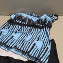 Zando Womens Tankini Swimsuits for Women 2025 Tummy Control Swimsuit Bathing Suit Top with Boyshorts Flowy Women' Swimwear (XX-Large, A03 Light Blue Stripe)