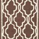 SAFAVIEH Cambridge Collection 2' x 3' Dark Brown / Ivory CAM131H Handmade Moroccan Premium Wool Accent Rug