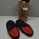VeraCosy Men's Two-Tone Memory Foam House Slippers Indoor Outdoor Durable Rubber Sole, Size 10.5