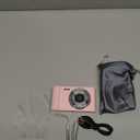 Digital Camera 4K for Kids: 48MP Pink Camera for Teens Photography - Christmas Birthday Gifts for Girls - 16X Zoom Shoot for Vlogging - Compact Camera for 6 7 8 9 10 Years Old- Toys for Toddler