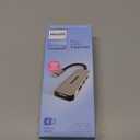 Philips USB C to USB Hub for Laptop, 4 USB 2.0 Ports, USB C Hub Multiport Adapter for MacBook Pro, MacBook Air, 480 Mbps Data Transfer Speed, USB C Laptops Docking Station, SWL3573S/37