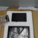 Boncoo 6 Light Black Chandeliers for Dining Room, Adjustable Height Linear Chandelier Kitchen Light Fixture, Modern Farmhouse Chandelier Rectangle Island Light for Kitchen Hanging Light Fixtures