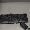 Lenovo 300 USB Combo, Full-Size Wired Keyboard & Mouse, Ergonomic, Left or Right Hand Mouse, Optical Mouse, GX30M39606, Black