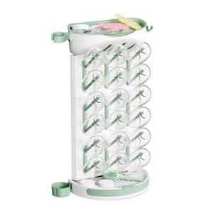 Momcozy DIY Larger Bottle Drying Rack for 18 Bottles, Space Saving Countertop Vertical Rack with Brushes Holder, Detachable Travel Bottle Rack for Baby Accessories & Pump Parts Momcozy DIY Larger Bottle Drying Rack for 18 Bottles, Space Saving Countertop Vertical Rack with Brushes Holder, Detachable Travel Bottle Rack for Baby Accessories & Pump Parts