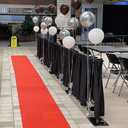 Red Carpet Runner for Party, 2 x 15 ft, Non-Woven Polyester Fabric Aisle Runner for Wedding Ceremony, Hollywood Red Carpet for VIP Awards Night Theme Party Decorations