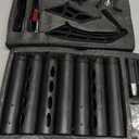 360-Degree Rotating Fishing Rod Holder Stand, Round 7 Fishing Rod Storage Rack Floor Stand Multi-Position Storage Rack, Fishing Pole Rack, Black