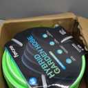 Fevone Kink-Free Water Garden Hose 100ft, Flexible Water Hose, Drinking Water Safe Hose, 5/8 Inner Diameter Hose, 3/4 Aluminum Fittings (Green)