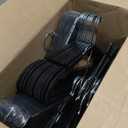 40Pack+5 Clips Luxurious Hanger Set 16.69" Heavy Duty Matte Black Metal HangersWithstands 50lbs Weight Smooth Powder Coated Finish Compact Shirt Hangers