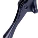 One Touch Kickdown Door Stopper, Door Holder, Heavy Duty Door Stops, Bottom of Door, Height-Adjustable Rubber Tips by HASHI (Black 4 inch x 1pack)