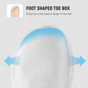 Womens Slip On Walking Shoes Breathable Sneakers for Women Lightweight Casual Shoes (8.5, White)