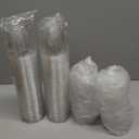 Eupako 8 oz Plastic Cups with Lids 100 Sets, Disposable Clear Cups with Lids, Cold Drink Containers for Beverage, Parfait, Smoothie