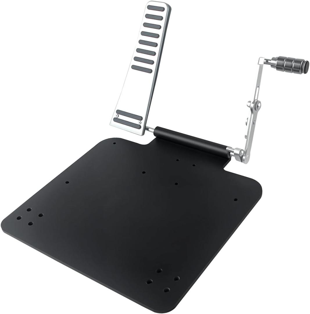 Portable Left Foot Accelerator Pedal for Disabled or Injured Drivers – Adjustable Gas Pedal with Quick Release & Footrest – All-Metal, Fits Most Vehicles（Plus）