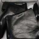 FOWT Women Platform Round Toe Knee High Boots Comfy Low Chunky Heel Riding Boots Pull on Daily Street Work Shoes, size 6