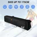 WOLT Rolling Ski Bag,Padded Snowboard Bag with Wheels for Air Travel, Fit to Double Pairs of Skis up to 175 or 190 cm