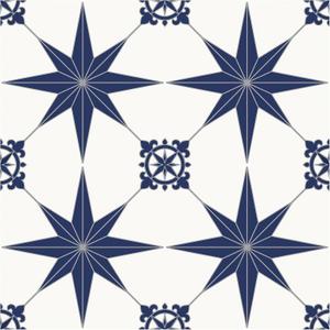 MORCART 8" x 8" Peel and Stick Floor Tile, 20 PCS Self-Adhesive DIY Vinyl Flooring for Renters, Removable and Waterproof Tile Sticker for Bathroom, Kitchen, Staircase (Blue Star)