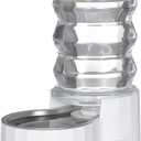 Sfozstra Dog Water Bowl Dispenser: 6L White Lagre Stainless Steel - BPA-Free - Automatic Gravity Pet Water Dispenser for Busy Owners