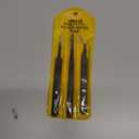 kaverme 3 PCS Precision Tweezers Set, Upgraded Anti-Static Stainless Steel of Tweezers, for Electronics, Soldering, Laboratory Work, Jewelry-Making, Model, Craft