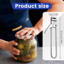 2 x Jar Opener for Weak Hands - Removes Tight Jar Lid for Seniors with Arthritis - Adjustable Jar Opener - Multi Opener Set with Jar Opener Gripper Pad and Bottle Opener Keychain(2Pcs)
