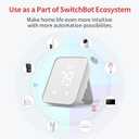 SwitchBot Hub 2 (2nd Gen), work as a WiFi Thermometer Hygrometer, IR Remote Control, Smart Remote and Light Sensor, Link SwitchBot to Wi-Fi (Support 2.4GHz), Compatible with Alexa&Google Assistant